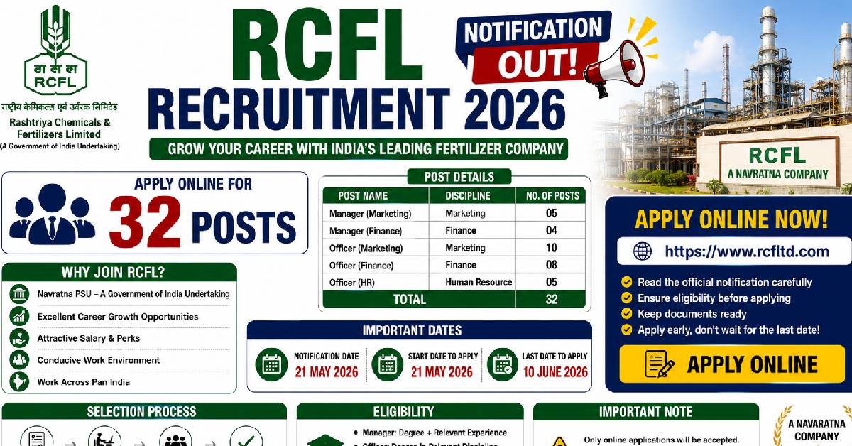 RCFL Recruitment 2026
